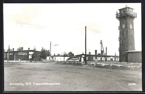 AK Allentsteig, Truppenübungsplatz und Soldat auf dem Wachturm