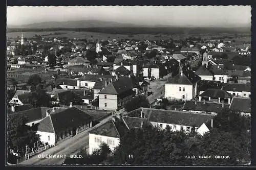 AK Oberwart /Bgld., Teilansicht mit Strassenpartie