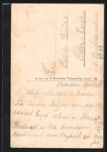 AK Dresden, Karussells und Stände auf der Dresdener Vogelwiese