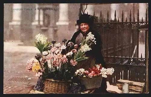 AK London Types, A Flower Seller