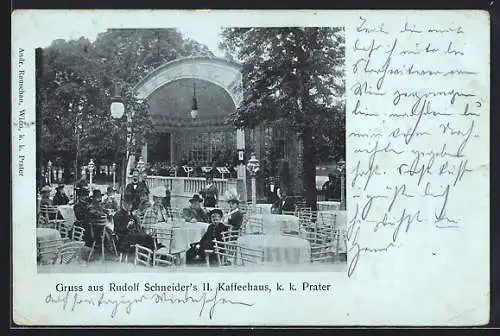 AK Wien, Prater, Rudolf Schneiders II. Cafe-Haus