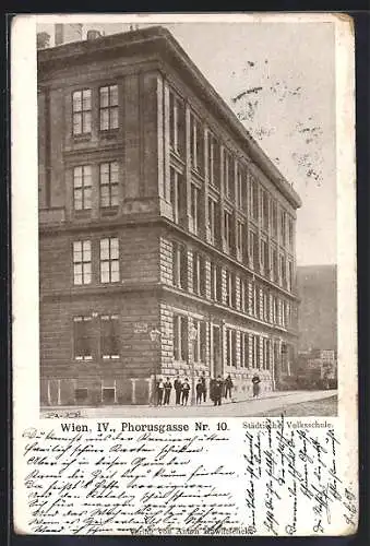 AK Wien, Städtische Volksschule in der Phorusgasse 10