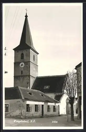 AK Weigelsdorf /N.-Ö., Partie an der Kirche