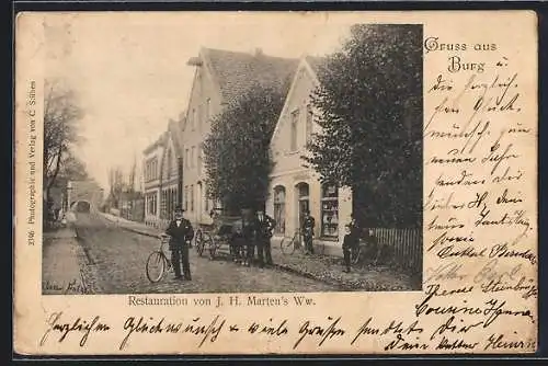 AK Burglesum, Restaurant von J. H. Martens Ww.