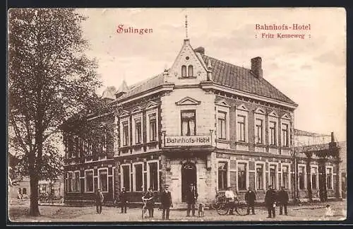 AK Sulingen, Bahnhofs-Hotel von Fritz Kenneweg