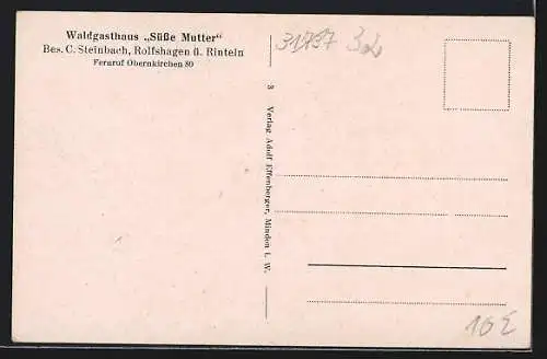 AK Rolfshagen, Waldgasthaus Süsse Mutter