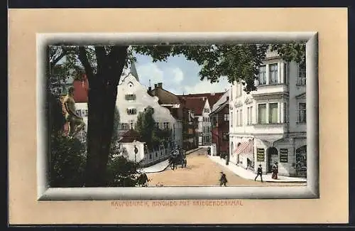 AK Kaufbeuren, Ringweg mit Kriegerdenkmal