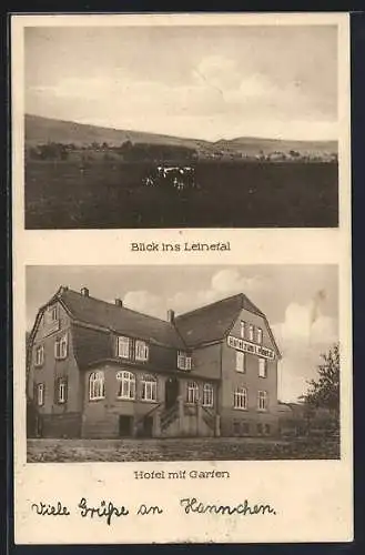 AK Kreiensen /Harz, Hotel u. Restaurant zum Leinetal, Bes.: Hermann Wille