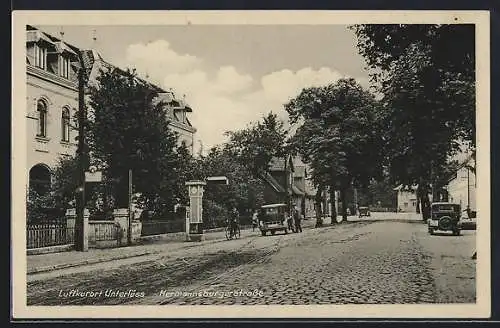 AK Unterlüss, Blick in die Hermannburgerstrasse