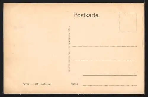 AK Fürth / Bayern, Blick in die Moststrasse