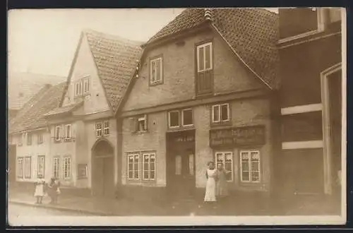 Foto-AK Obernkirchen, Geschäftshaus der Tischlerei August Aldag