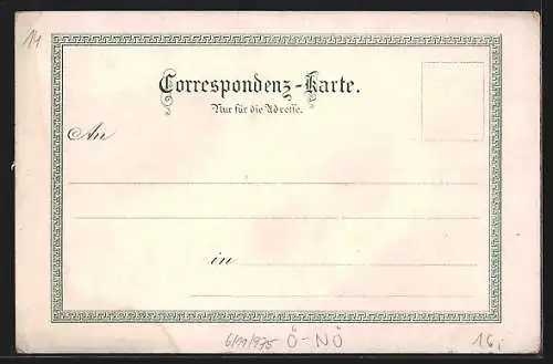Lithographie Pitten, Bahnhof, Türkensturz, Schloss-Eingang