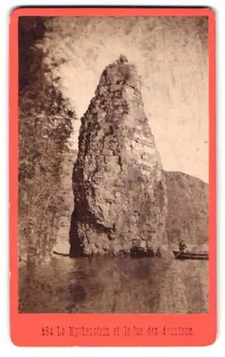 Fotografie A. Gabler, Interlaken, Ansicht Vierwaldstättersee, Le Mythenstein et le lac des 4 cantons