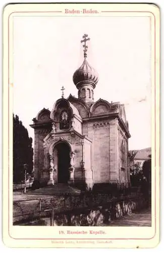 Fotografie Heinrich Lautz, Darmstadt, Ansicht Baden-Baden, die Russische Kapelle