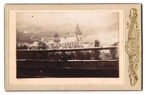 Fotografie unbekannter Fotograf, Ansicht Mariazell, Blick von oben herab auf die Basilika