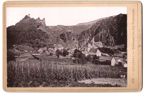 Fotografie Ernst Roepke, Wiesbaden, Ansicht Altenahr, Panorama von den Weinbergen