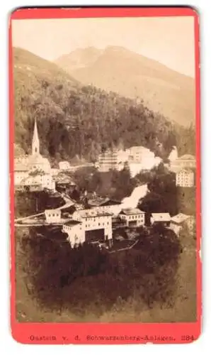 Fotografie Baldi & Würthle, Salzburg, Ansicht Gastein, Blick in den Ort von d. Schwarzenberg-Anlagen