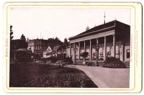 Fotografie Heinrich Lautz, Darmstadt, Ansicht Baden-Baden, Aussenansicht des Conversationshaus