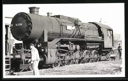 Fotografie österreichische Eisenbahn ÖBB, Dampflok, Lokomotive Nr. 42.2708