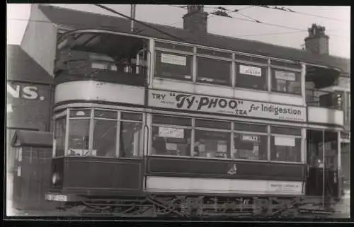 Fotografie Dr. H. A. Whitcombe, Strassenbahn Doppeldecker Triebwagen in Gross Britannien