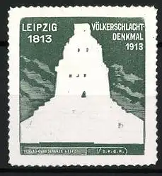 Reklamemarke Leipzig, Völkerschlachtdenkmal 1813-1913, Denkmalansicht