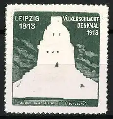 Reklamemarke Leipzig, Völkerschlachtdenkmal 1813-1913, Monument