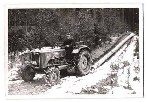 210 Fotografien Werkfotos, Ansicht Aulendorf / Oberschwaben, HELA Schlepperfabrik Hermann Lanz, Traktor - Fabrikation