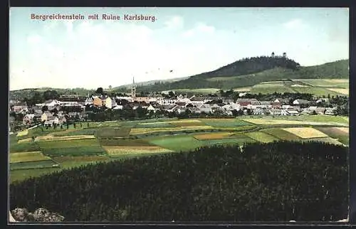 AK Bregreichenstein, Gesamtansicht mit der Ruine Karlsburg