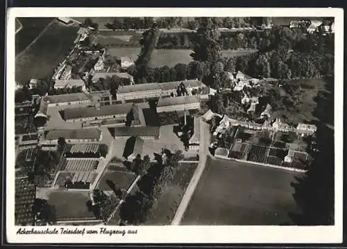 AK Triesdorf /Mfr., Ackerbauschule, Fliegeraufnahme