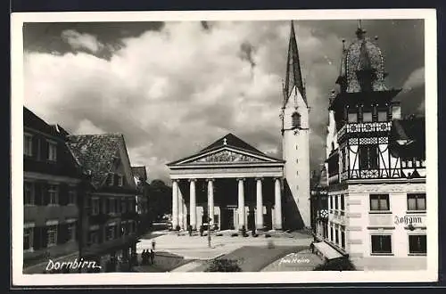 AK Dornbirn, platz mit Kirche