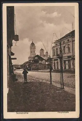 AK Semendria, Blick in die Hauptstrasse