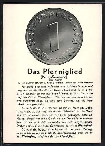 AK Das Pfenniglied (Penny-Serenade)