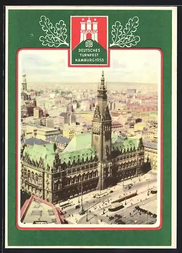 AK Hamburg, Deutsches Turnfest 1953, Das Rathaus