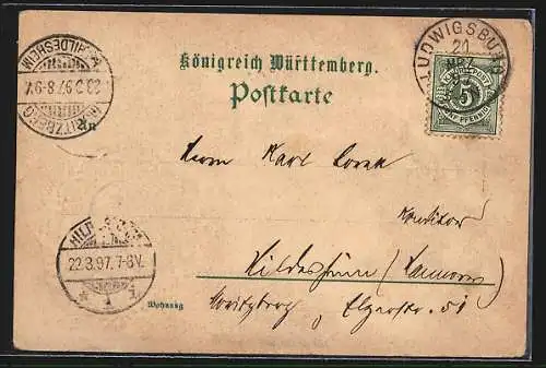 AK Nationalfeier anlässlich des 100jährigen Geburtstages des Kaisers Wilhelm I., 22.3.1897