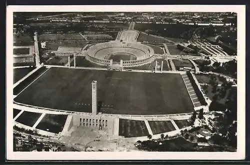 AK Berlin, Reichssportfeld, Olympia-Stadion, Luftbild