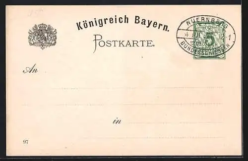 Künstler-AK Paul Ritter: Nürnberg, XII. Deutsches Bundesschiessen 1897