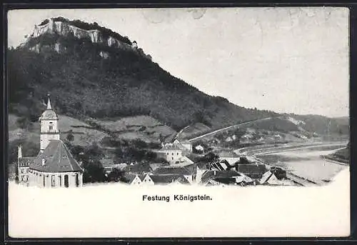 AK Königstein / Elbe, Festung Königstein