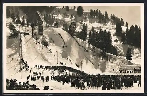 AK Garmisch-Partenkirchen, Kleine u. grosse Olympiaschanze, Skispringen