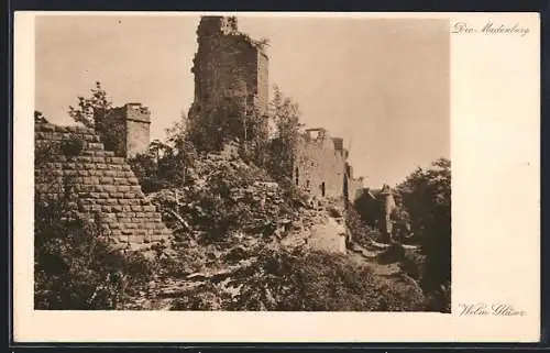 AK Eschbach / Pfalz, Blick auf die Madenburg