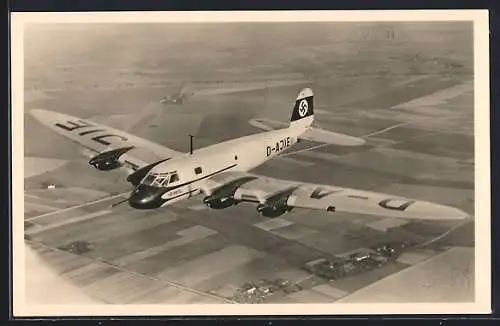 AK Heinkel He 116, Flugzeug, Fliegeraufnahme, 