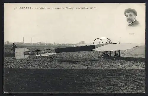 AK Sports -Aviation, 1. sortie du Monoplan Bleriot IV, Flugzeug