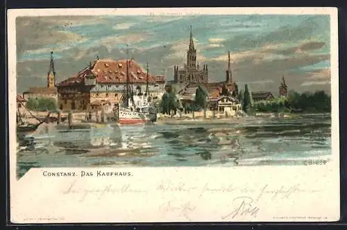 Künstler-AK C.Biese: Konstanz, Das Kaufhaus