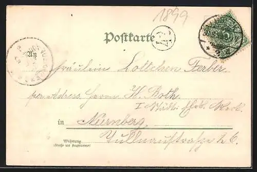 AK Guten Abend, Mohnblumen mit Frauengesichtern, Metamorphose