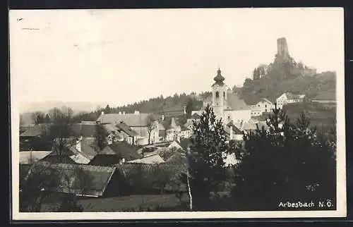 AK Arbesbach /N. Ö., Teilansicht mit Kirche