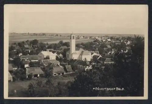 AK Nikitsch /Bgld., Teilansicht mit Kirche