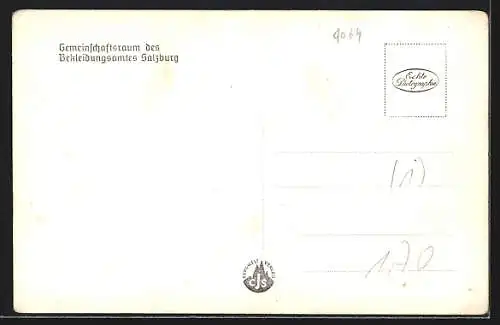 AK Salzburg, Bekleidungsamtes, Gemeinschaftsraum, Innenansicht