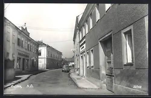 AK Gablitz, Strasse mit Tabak- und Elektro-Geschäften