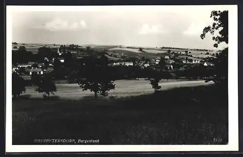 AK Kobersdorf /Burgenland, Oberpetersdorf, Ortsansicht