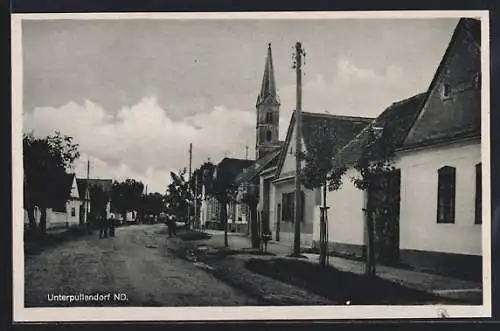 AK Unterpullendorf, Ortspartie bei der Kirche