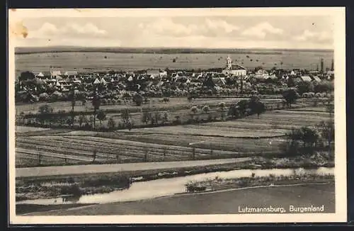 AK Lutzmannsburg /Burgenland, Teilansicht aus der Vogelschau